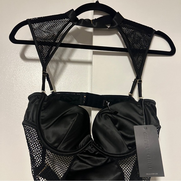 Oh La La Cheri Sexy Lingerie BLK Strappy Teddy Harness Straps NWT Size Medium - Picture 3 of 9